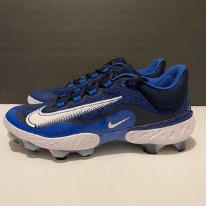 Size 13 Men’s Nike Elite Blue and White Baseball Cleats New